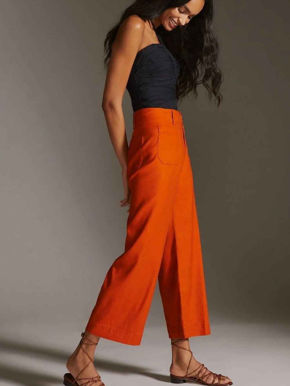 Anthropologie Maeve The Colette Wide Leg Crop 32 Tall